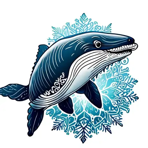 Whale Wine Snowflake