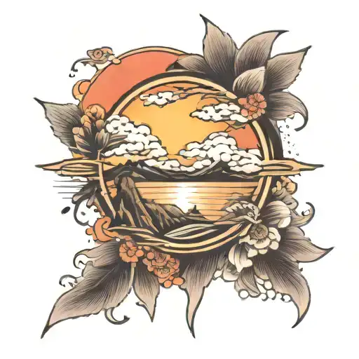 Japanese Sunrise Integrated