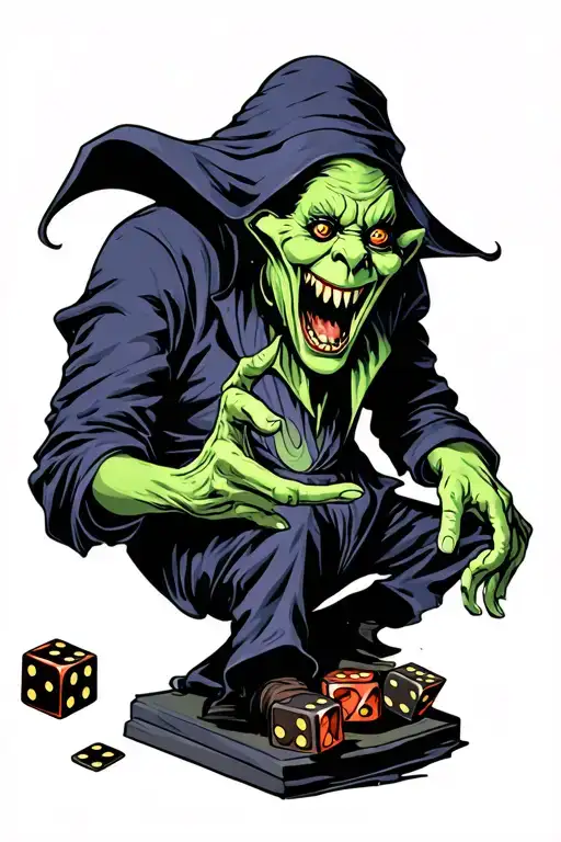 Oogie Boogie Playing With Dice