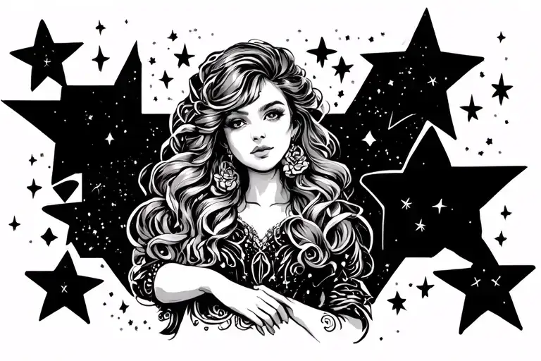 Rosalee With Stars Scattered