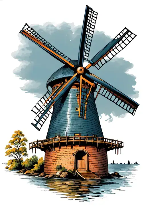 Classic Windmill Dutch Style