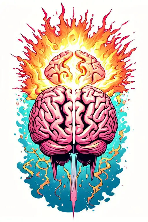 Brain Exploding From The Center