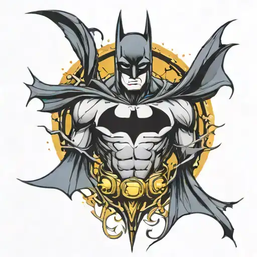 Batman Symbol With Batman Inside
