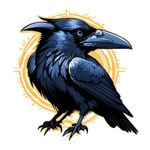 Raven With Tim Piece