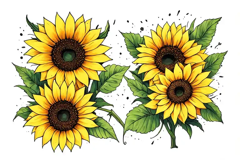 Made Beautiful By Our Scars And Sunflower