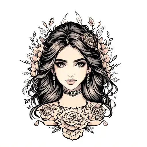 Girl Arm Tattoo With Name Shani