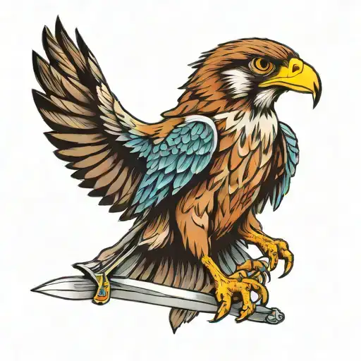 Falcon With Sword