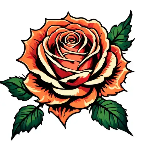 Rose Cor -Shaped Fire