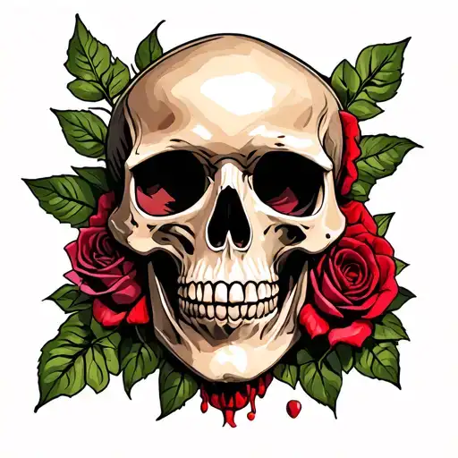 Skull And Roses