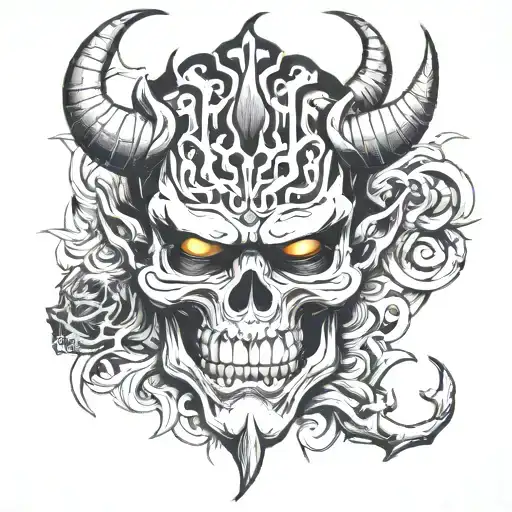 Skull Oni Mask