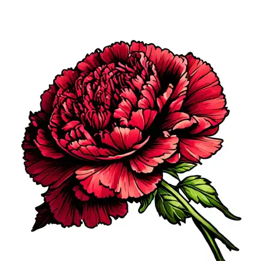 Mommaw On The Stem Of A Carnation