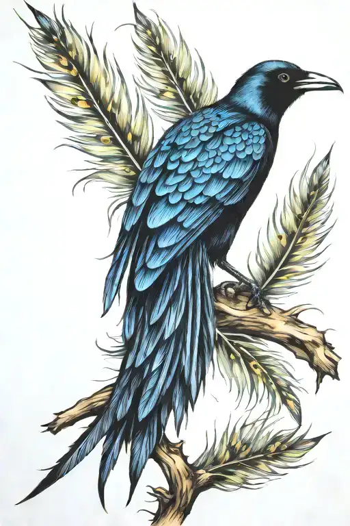 Grackle Feathers