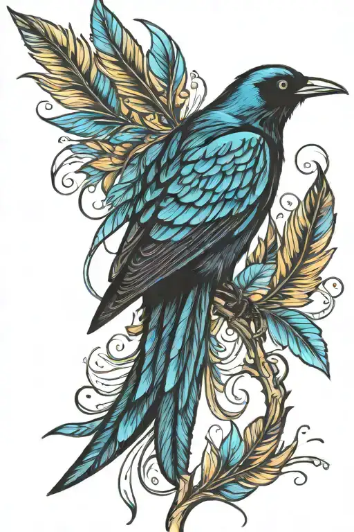 Grackle Feathers