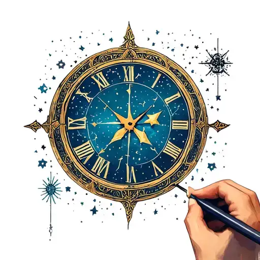 Constellation Clock Face