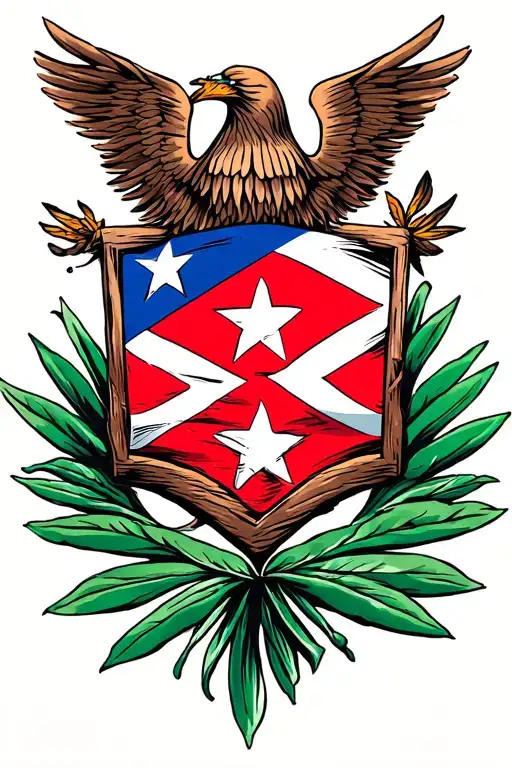 Puerto Rico Flag Inside
