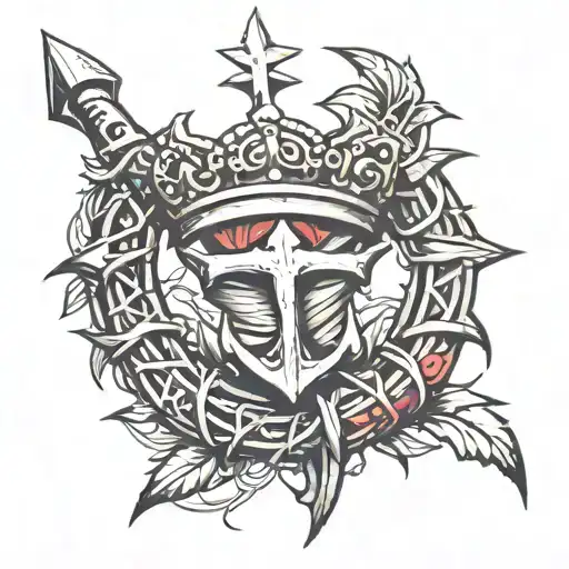 Crown Of Thorns And Anchor