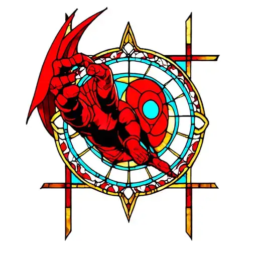 Daredevil Stained Glass Window