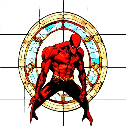 Daredevil Stained Glass Window