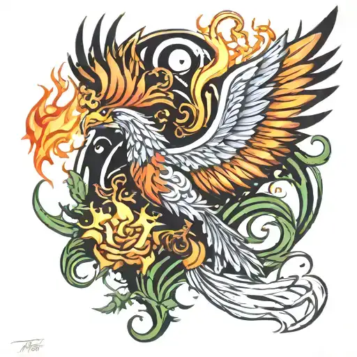 Phoenix With Fire