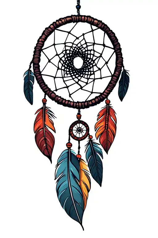 Dream Catcher With Feathers