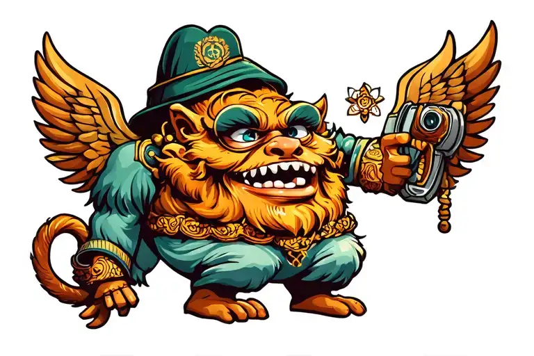 Funny Character Shaped Like