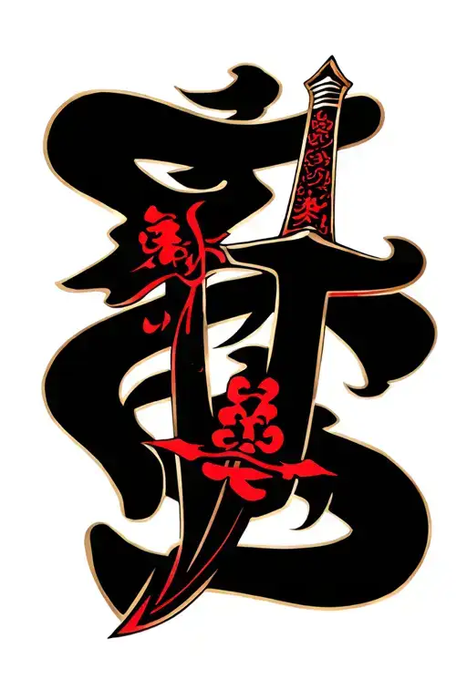 Fine China Broad Sword Simple Design