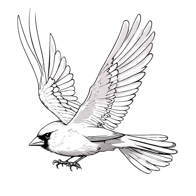 Cardinal Flying