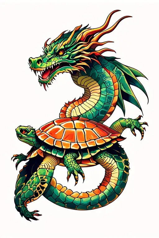 Dragon And Turtle