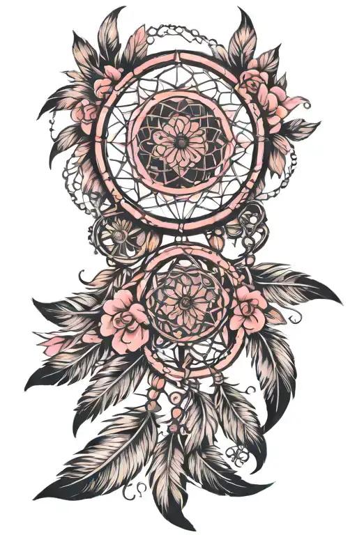 Feather Pink Dreamcatcher