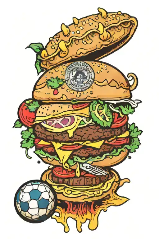Copa Libertadores Da America As A Hamburger Shape