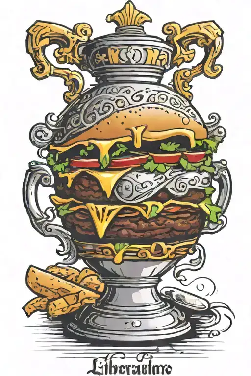 Libertadores Cup Trophy As A Hamburger Shape