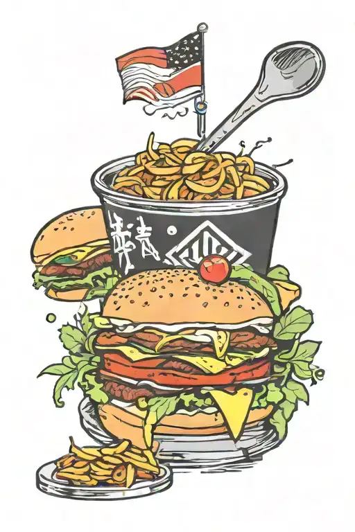 Libertadores Cup Of America As A Hamburger Shape