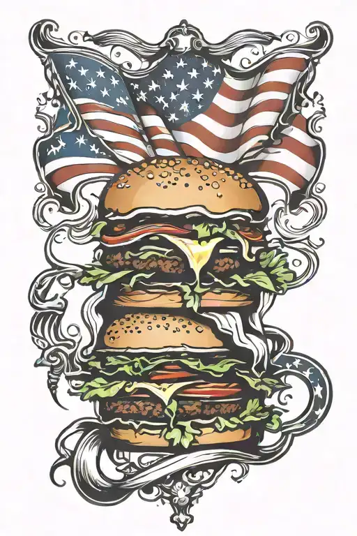 Liberators Of America In The Form Of A Hamburger