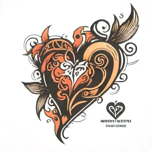 Heart On Wrist Tattoo That Is Abstract