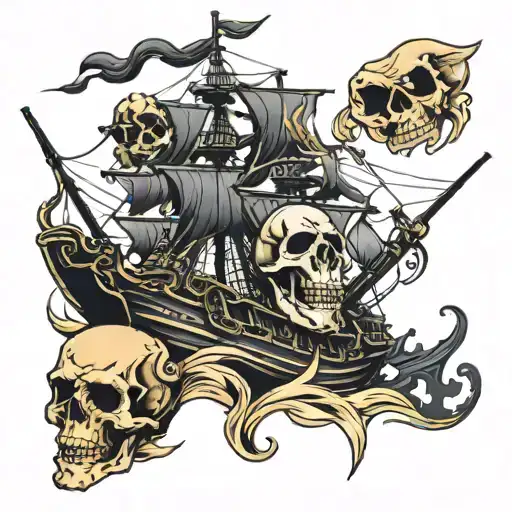 Skull Pirate Ship