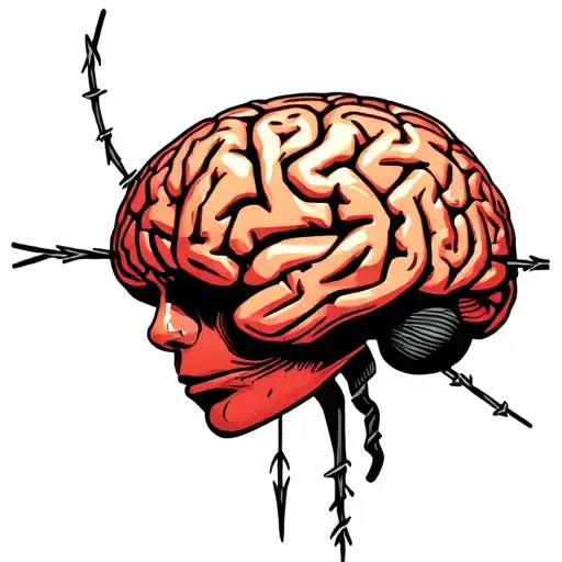 Brain With Barb Wire