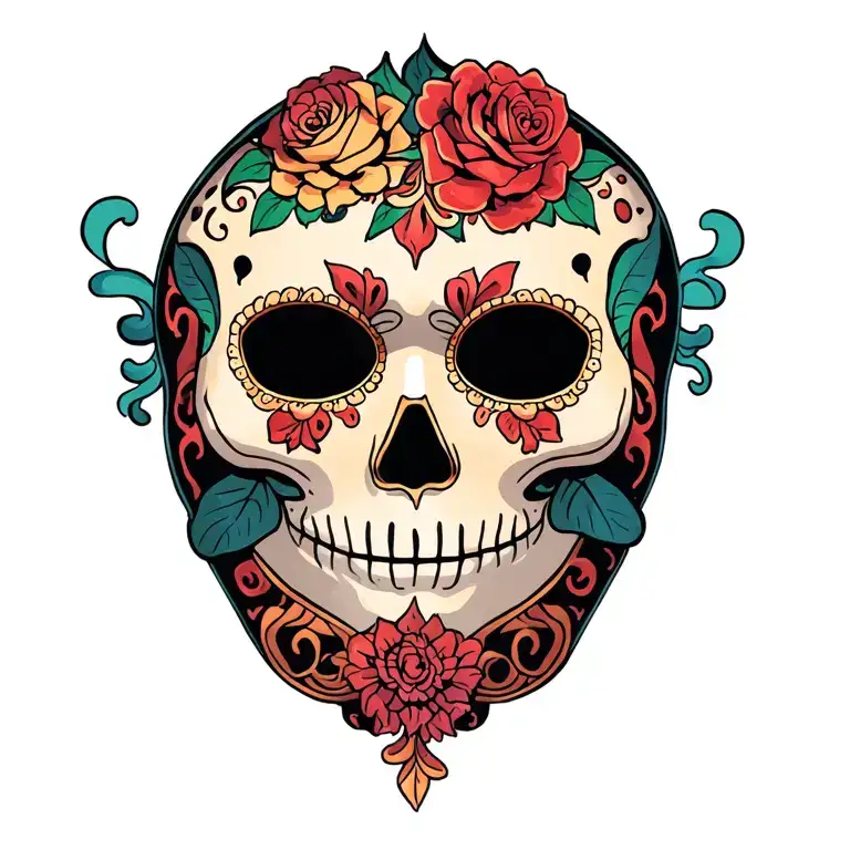 Catrina Mask To Show The Reality That Looks Like Smoke