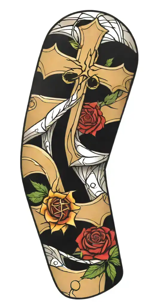 Cross With Thorns Wrapped Round