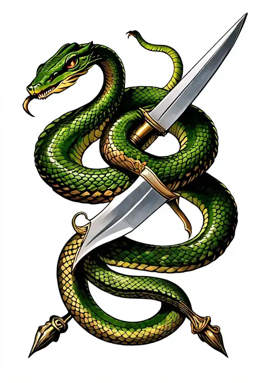 Snake And Dagger
