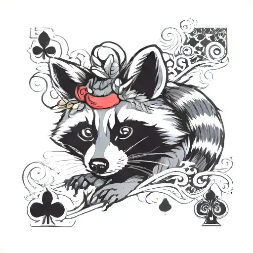 Raccoon Playing Cards