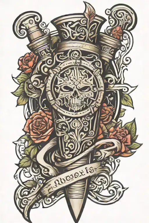 Thigh Holster With Dagger Wrapped