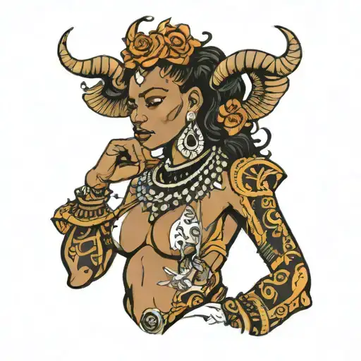 Capricorne Black Woman