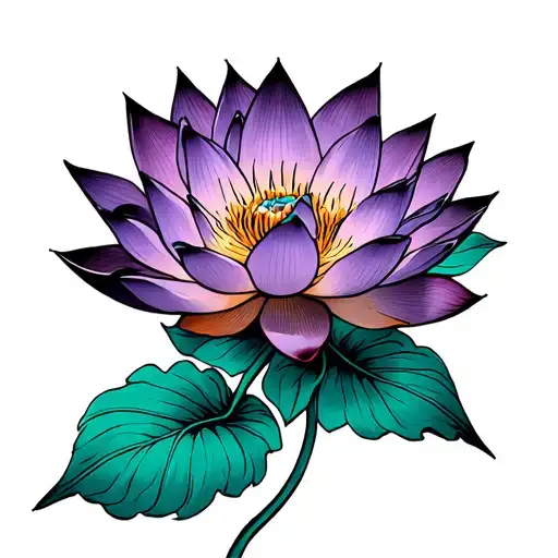 Vertical Flower Lotus Flower