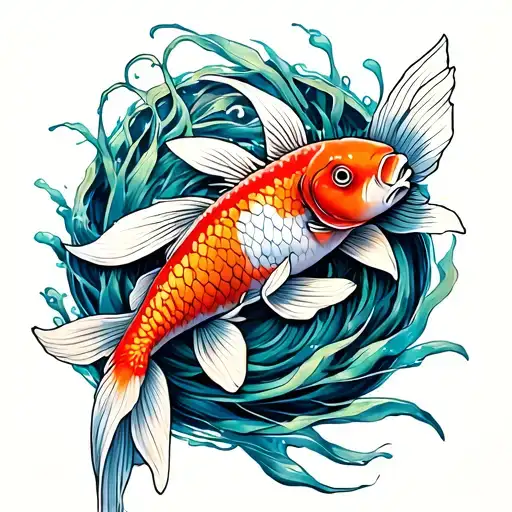 Fennel And Koi Fish Transforming