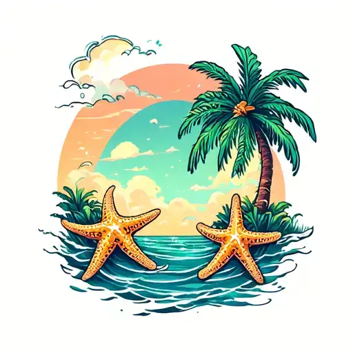 Starfish Palm Trees