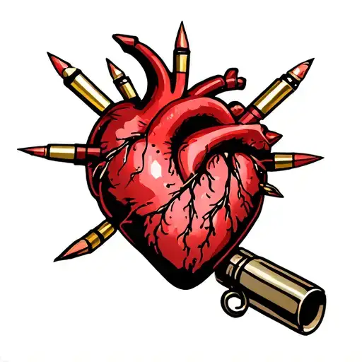 Heart With Bullets