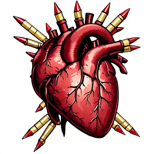 Heart With Bullets