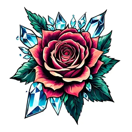 Giratina And Rose And Crystals