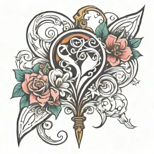 Serenity And Heart Symbolizing Love