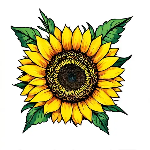 Colon Cancer Survivor And Sunflower Blooming